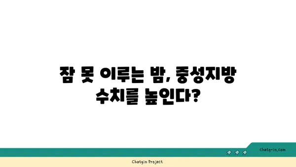 숙면이 중성지방을 줄인다? 잠과 건강의 놀라운 연결 | 수면, 중성지방, 건강, 팁, 가이드