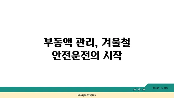 겨울철 자동차 관리 필수템! 부동액 종류별 특징 & 교체 시기 완벽 가이드 | 자동차 관리, 겨울철, 부동액, 냉각수