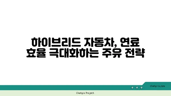 하이브리드 자동차 주유 완벽 가이드| 연비 최적화 팁 & 주의 사항 | 하이브리드, 연료 효율, 주유 꿀팁