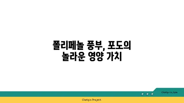 포도의 놀라운 효능과 영양 가치 | 건강, 다이어트, 항산화, 폴리페놀