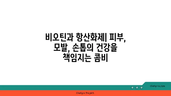 비오틴과 항산화제| 당신의 건강을 위한 궁극의 조합 | 건강, 영양, 피부, 모발, 손톱, 면역력