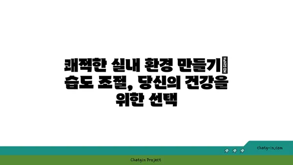 쾌적한 실내 환경의 비밀| 사람이 편안함을 느끼는 최적 습도 수준 | 습도 조절, 건강, 실내 환경