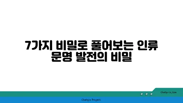 호모 사피엔스, 지구를 지배한 7가지 비밀 | 인류 진화, 생존 전략, 문명 발전