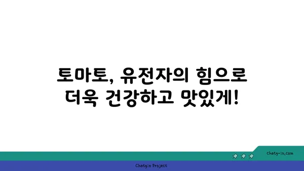 토마토 유전학의 놀라운 비밀| 과학이 밝혀낸 맛과 영양의 진실 | 토마토, 유전자, 품종 개량, 맛, 영양