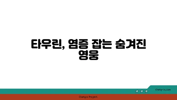 타우린의 염증 완화 효과| 자세히 알아보기 | 건강, 면역, 영양