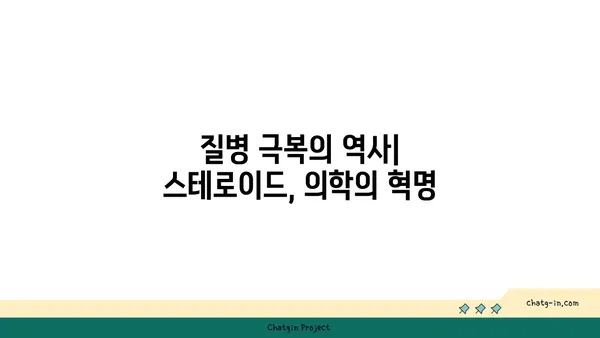 스테로이드의 역사와 진화| 의학 발전과 흥미로운 이야기 | 스테로이드, 의약품, 진화, 역사