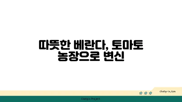 겨울철에도 싱싱한 토마토를? 꿀팁 가득한 재배 가이드 | 토마토, 겨울 재배, 온실 재배, 베란다 재배