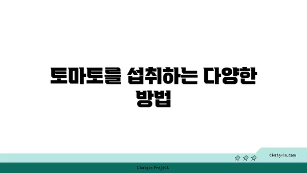 토마토의 놀라운 암 예방 효과| 연구 결과 & 섭취 방법 | 항암 식단, 건강 식품, 토마토 효능