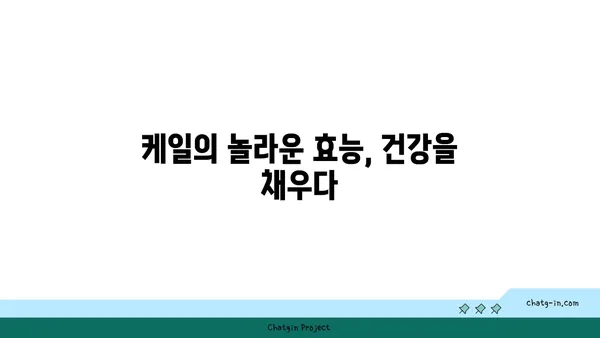 케일의 효능과 활용법 | 건강한 식탁을 위한 케일 레시피 | 케일, 채소, 건강, 레시피, 슈퍼푸드