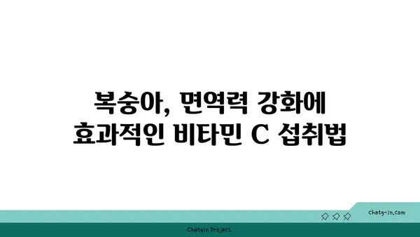 복숭아의 비타민 C 함량| 면역력 강화에 효과적인 과일 | 복숭아 효능, 면역력 증진, 비타민 C 섭취