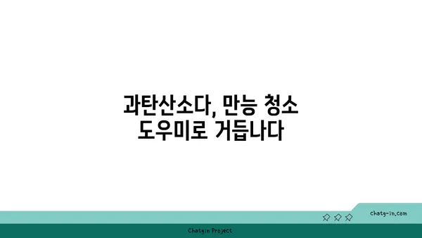 과탄산소다의 놀라운 변신! 다목적 청소 용품 활용 가이드 | 과탄산소다, 천연 세제, 친환경 청소