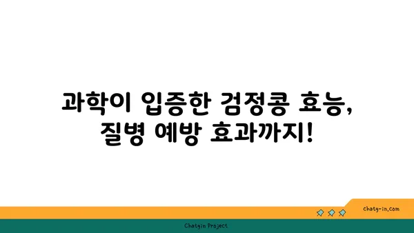 검정콩의 놀라운 효능| 과학이 증명한 건강 비밀 | 검정콩, 영양, 질병 예방, 건강 식품