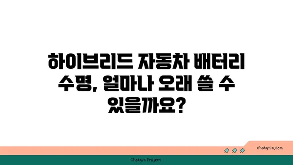 하이브리드 자동차 배터리 수명 연장| 관리 팁 & 주의 사항 | 하이브리드, 배터리 관리, 수명, 팁, 주의사항