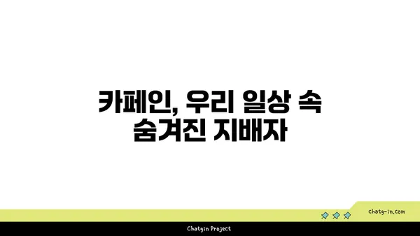 카페인, 우리 식생활을 얼마나 지배하고 있을까? | 카페인 중독, 섭취량, 건강 영향, 해결책