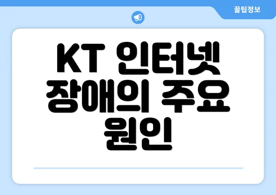 KT 인터넷 장애의 주요 원인