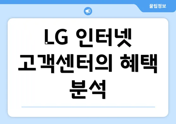 LG 인터넷 고객센터의 혜택 분석