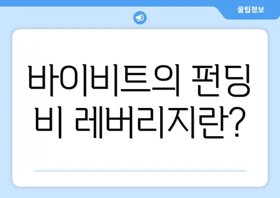 바이비트의 펀딩 비 레버리지란?