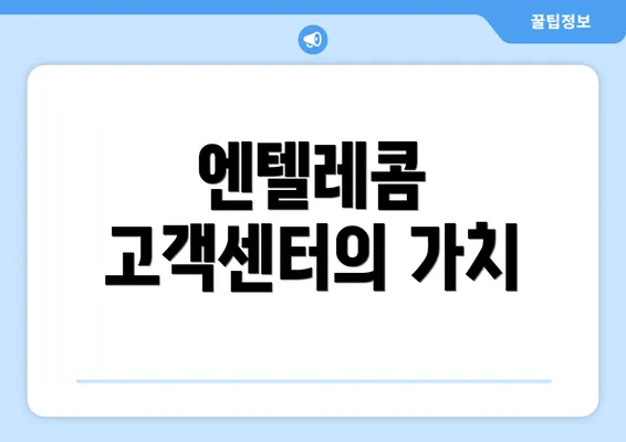 엔텔레콤 고객센터의 가치