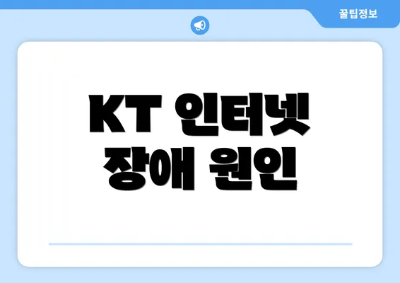 KT 인터넷 장애 원인