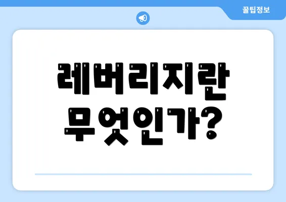 레버리지란 무엇인가?