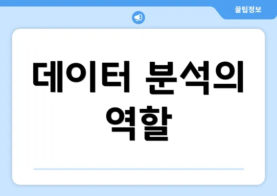 데이터 분석의 역할