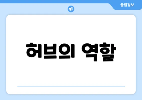 허브의 역할