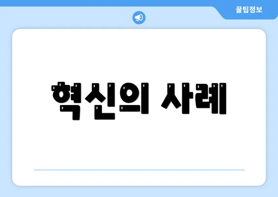 혁신의 사례