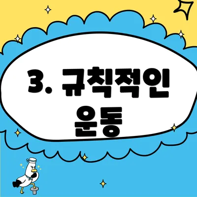 3. 규칙적인 운동