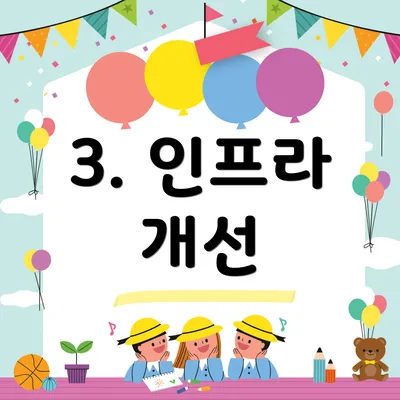 3. 인프라 개선