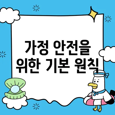 가정 안전을 위한 기본 원칙