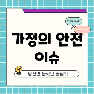 가정의 안전 이슈