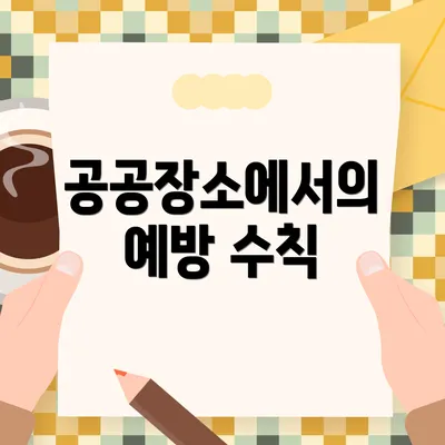 공공장소에서의 예방 수칙