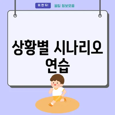 상황별 시나리오 연습
