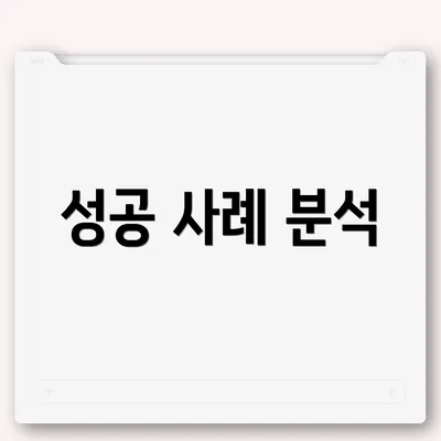 성공 사례 분석