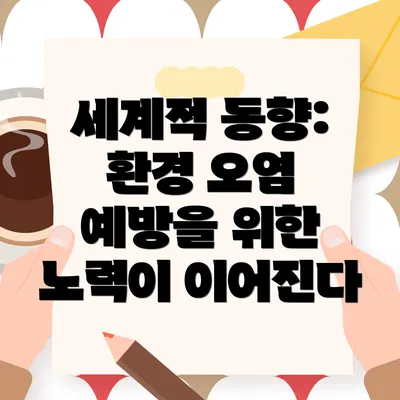 세계적 동향: 환경 오염 예방을 위한 노력이 이어진다