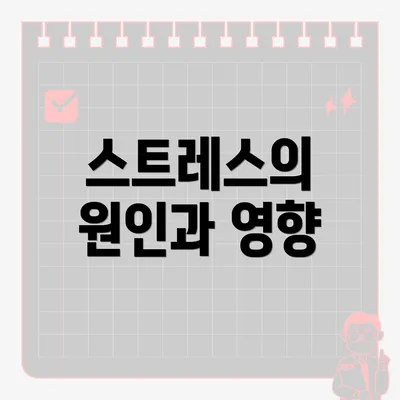 스트레스의 원인과 영향