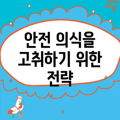 안전 의식을 고취하기 위한 전략