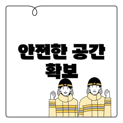 안전한 공간 확보