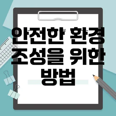 안전한 환경 조성을 위한 방법