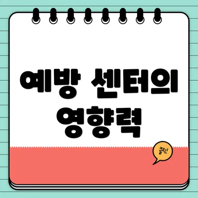 예방 센터의 영향력