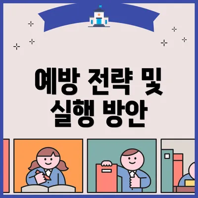 예방 전략 및 실행 방안