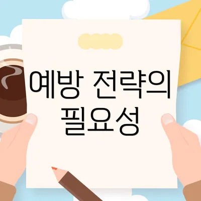 예방 전략의 필요성