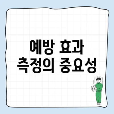 예방 효과 측정의 중요성