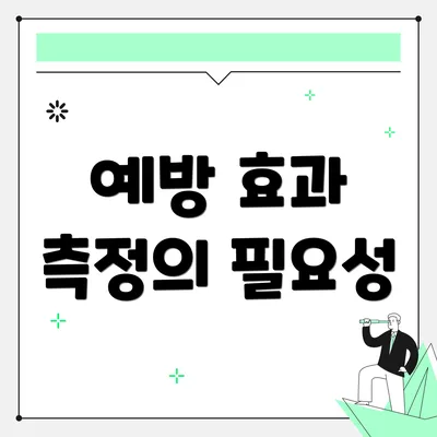 예방 효과 측정의 필요성