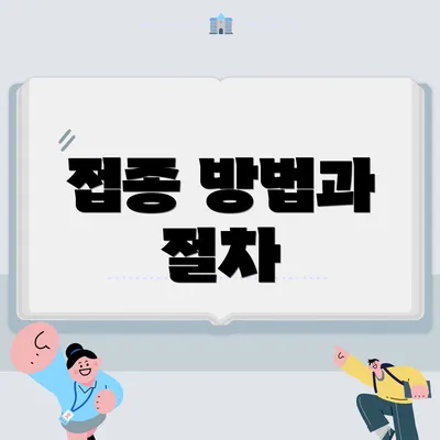 접종 방법과 절차