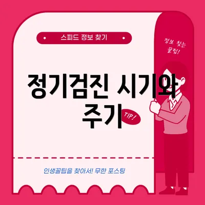 정기검진 시기와 주기