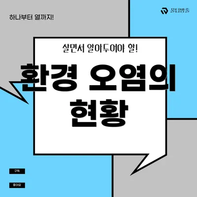 환경 오염의 현황