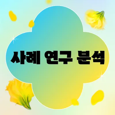 사례 연구 분석