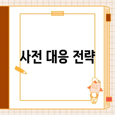 사전 대응 전략