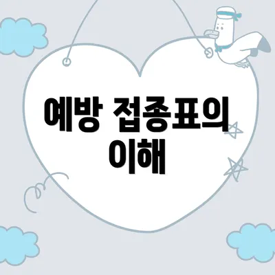 예방 접종표의 이해
